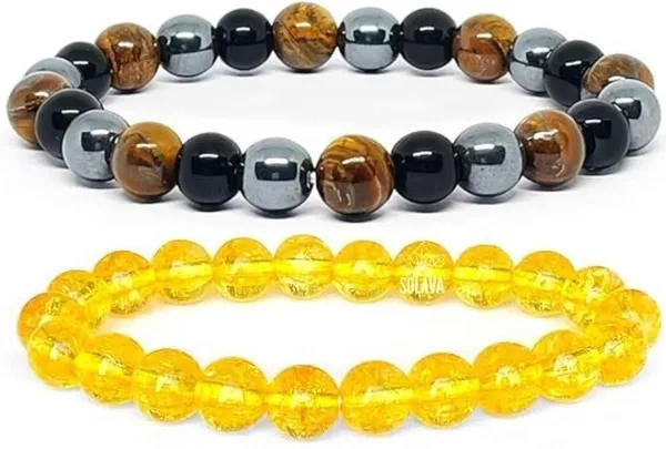 Multiagate_Stone,_Crystal,_Tiger's_Eye,_Citrine,_Black_Obsidian_Bracelet_Set_(Pack_of_2)