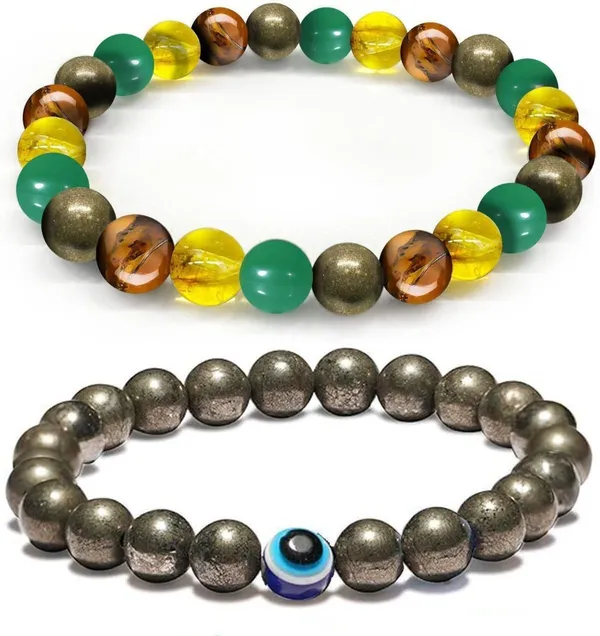Multiagate_Pyrite,_Stone,_Green_Aventurine,_Crystal,_Tiger's_Eye,_Citrine,_Evil_Eye_Bracelet_Set_(Pack_of_2)