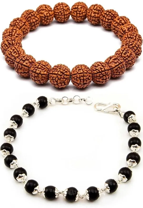 Multiagate_Stone,_Wood,_Alloy_Bracelet_Set_(Pack_of_2)