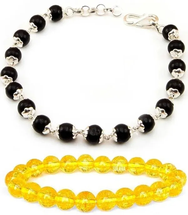Multiagate_Wood,_Stone,_Crystal,_Citrine,_Alloy_Bracelet_Set_(Pack_of_2)