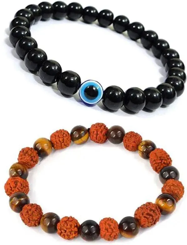 Multiagate_Stone,_Crystal,_Tiger's_Eye,_Rudraksha,_Evil_Eye_Bracelet_Set_(Pack_of_2)