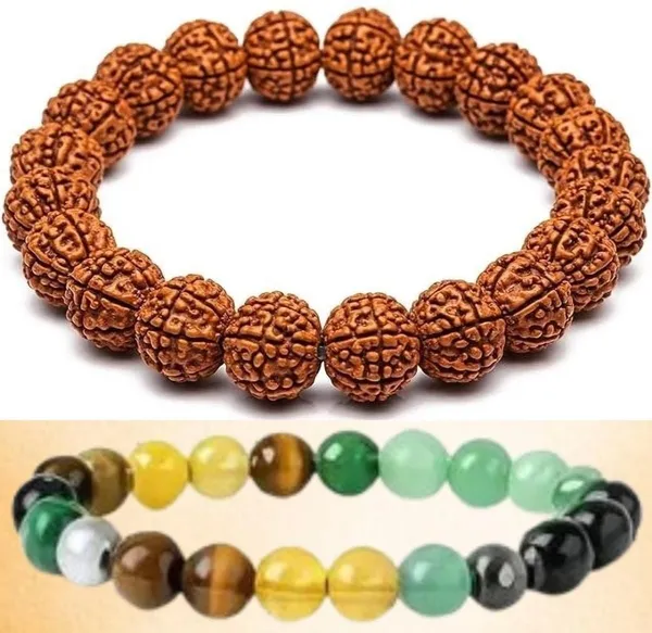 Multiagate_Pyrite,_Stone,_Green_Aventurine,_Tiger's_Eye,_Citrine,_Clear_Quartz_Bracelet_Set_(Pack_of_2)