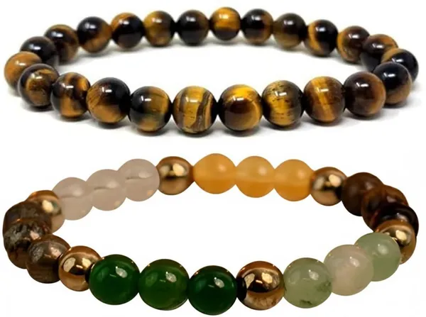 Multiagate_Stone,_Crystal,_Tiger's_Eye_Bracelet_Set_(Pack_of_2)