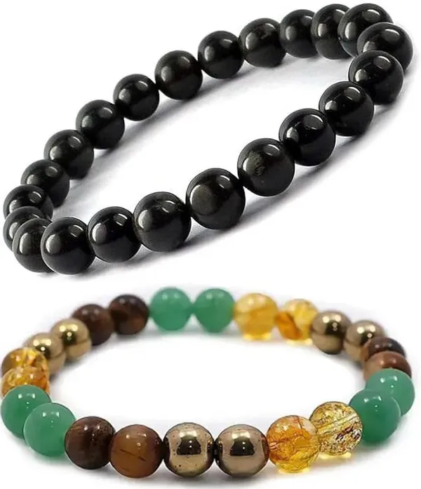 Multiagate_Pyrite,_Green_Aventurine,_Citrine_+_Golden,_Crystal,_Golden_Pyrite,_Tiger's_Eye_Bracelet_Set_(Pack_of_2)