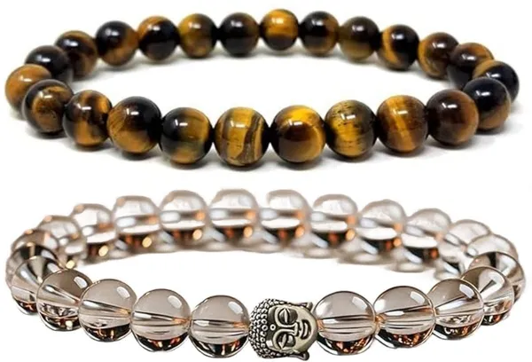 Multiagate_Stone,_Crystal,_Tiger's_Eye,_Clear_Quartz_Bracelet_Set_(Pack_of_2)