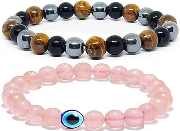Multiagate_Crystal,_Tiger's_Eye,_Black_Obsidian_Bracelet_Set_(Pack_of_2)