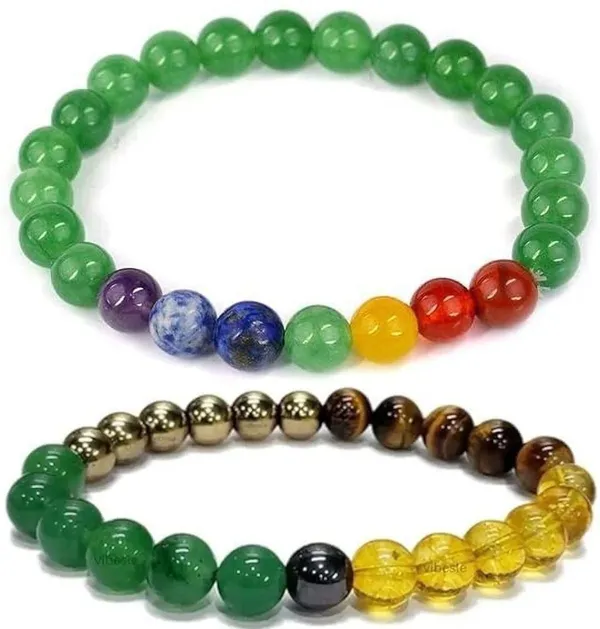 Multiagate_Lapiz_Lazuli,_Green_Aventurine,_Amethyst,_Crystal,_Lava,_7_Chakra,_Clear_Quartz,_Green_Jade_Bracelet_Set_(Pack_of_2)