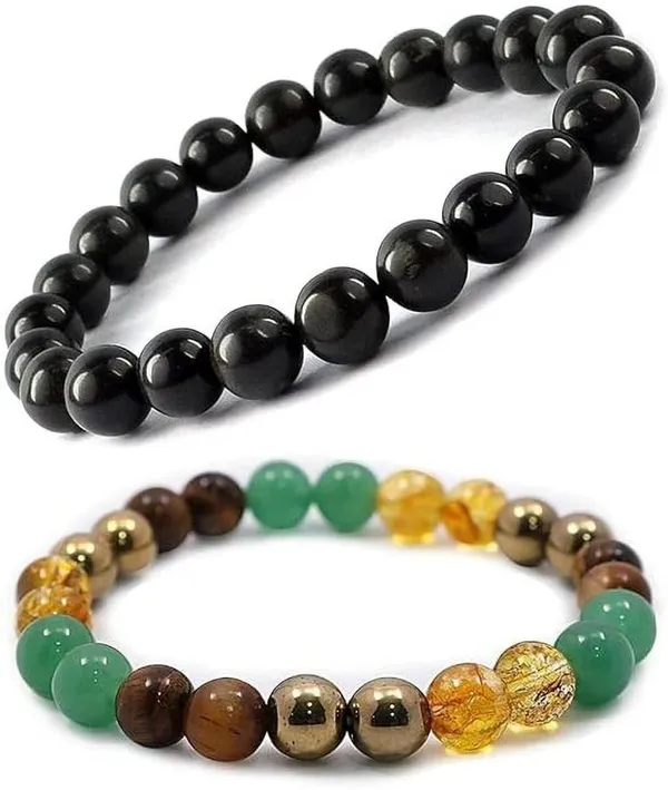 Multiagate_Green_Aventurine,_Crystal,_Golden_Pyrite,_Tiger's_Eye,_Citrine_Bracelet_Set_(Pack_of_2)