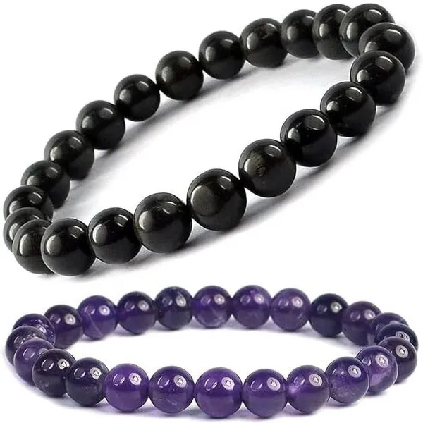 Multiagate_Amethyst,_Crystal_Bracelet_Set_(Pack_of_2)