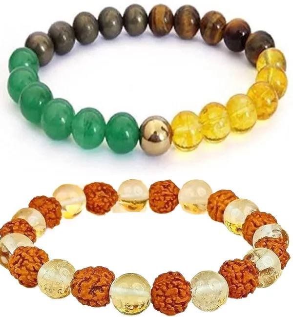 Multiagate_Crystal,_Rudraksha,_Clear_Quartz_Bracelet_Set_(Pack_of_2)