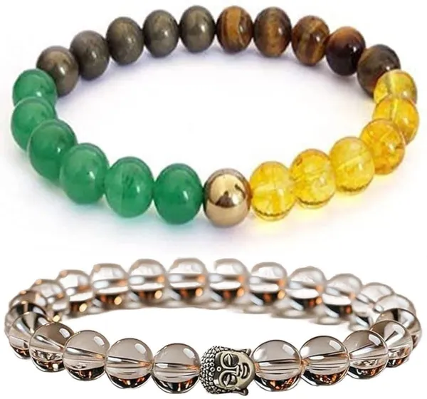 Multiagate_Crystal,_Clear_Quartz_Bracelet_Set_(Pack_of_2)