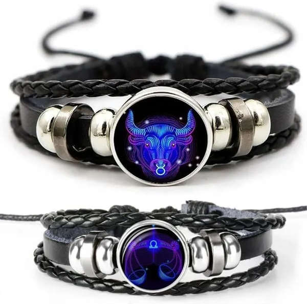 Multiagate_Leather_Bracelet_Set_(Pack_of_2)