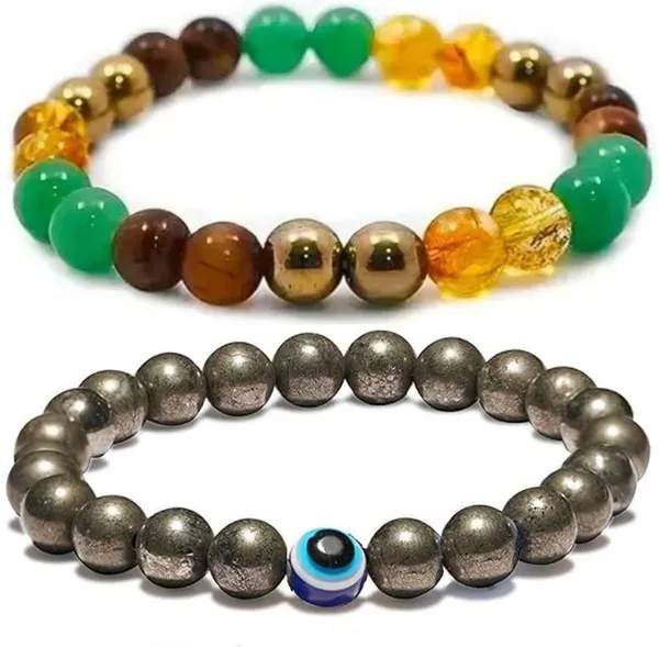 Multiagate_Pyrite,_Stone,_Green_Aventurine,_Tiger's_Eye,_Citrine_Bracelet_Set_(Pack_of_2)