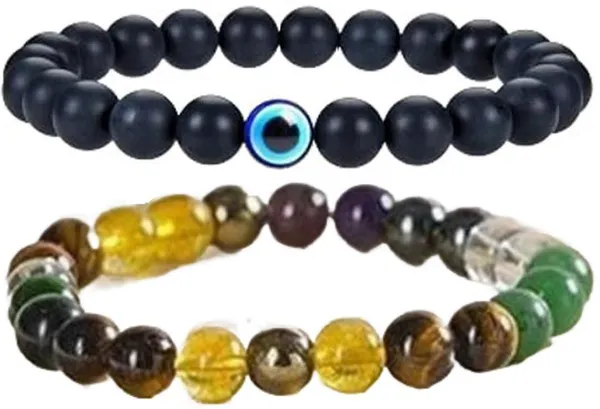 Multiagate_Pyrite,_Hematite,_Green_Aventurine,_Amethyst,_Crystal,_Tiger's_Eye,_Citrine_Bracelet_Set_(Pack_of_2)