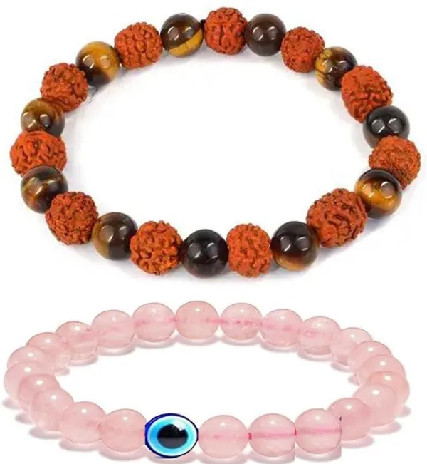 Multiagate_Stone,_Crystal,_Tiger's_Eye,_Rudraksha_Bracelet_Set_(Pack_of_2)