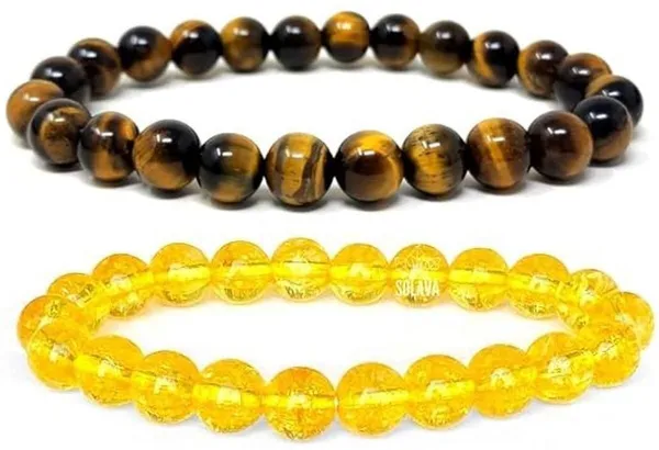 Multiagate_Stone,_Crystal,_Tiger's_Eye,_Citrine_Bracelet_Set_(Pack_of_2)