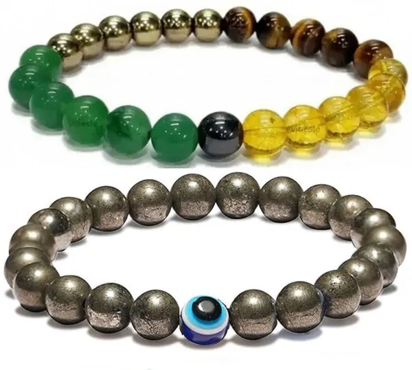 Multiagate_Pyrite,_Stone,_Green_Aventurine,_Golden_Pyrite,_Crystal,_Tiger's_Eye,_Citrine,_Evil_Eye_Bracelet_Set_(Pack_of_2)