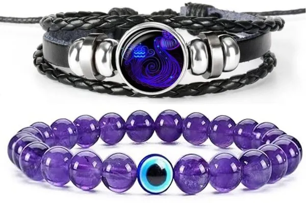 Multiagate_Crystal,_Leather_Bracelet_Set_(Pack_of_2)