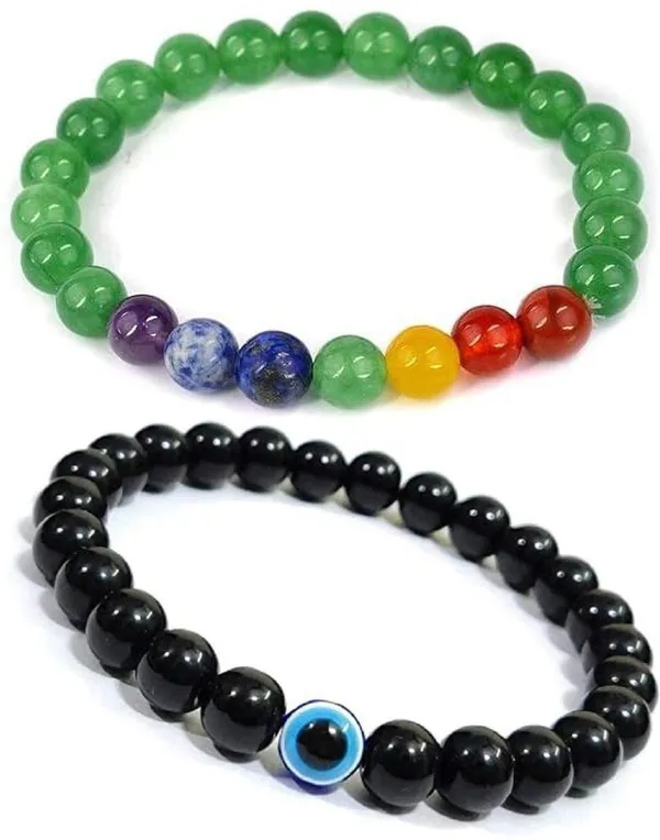 Multiagate_Lapiz_Lazuli,_Green_Aventurine,_Amethyst,_Lava,_7_Chakra,_Clear_Quartz,_Evil_Eye,_Green_Jade_Bracelet_Set_(Pack_of_2)