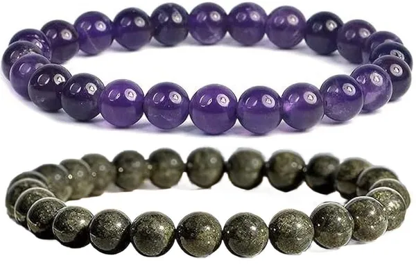 Multiagate_Pyrite,_Amethyst,_Crystal_Bracelet_Set_(Pack_of_2)