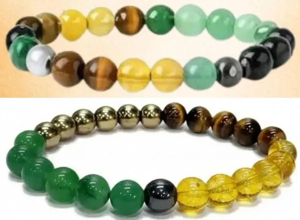 Multiagate_Pyrite,_Stone,_Green_Aventurine,_Golden_Pyrite,_Tiger's_Eye,_Citrine,_Clear_Quartz_Bracelet_Set_(Pack_of_2)