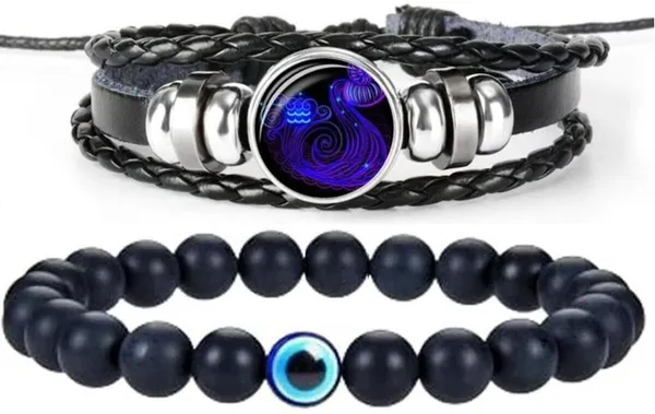 Multiagate_Crystal,_Leather_Bracelet_Set_(Pack_of_2)
