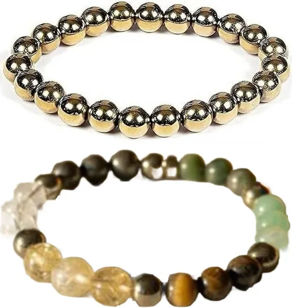 Multiagate_Pyrite,_Stone,_Green_Aventurine,_Amethyst,_Crystal,_Tiger's_Eye,_Citrine,_Green_Jade_Bracelet_Set_(Pack_of_2)
