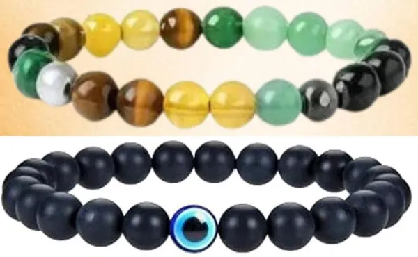Multiagate_Pyrite,_Green_Aventurine,_Crystal,_Tiger's_Eye,_Citrine,_Clear_Quartz_Bracelet_Set_(Pack_of_2)