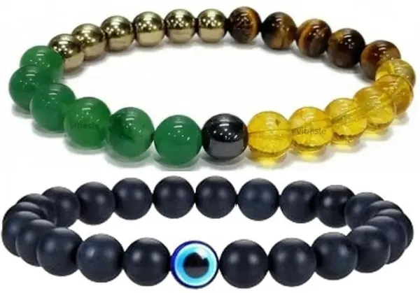 Multiagate_Stone,_Green_Aventurine,_Golden_Pyrite,_Crystal,_Tiger's_Eye,_Citrine_Bracelet_Set_(Pack_of_2)