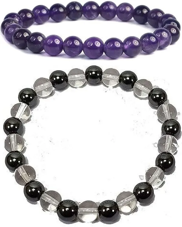 Multiagate_Amethyst,_Crystal_Bracelet_Set_(Pack_of_2)