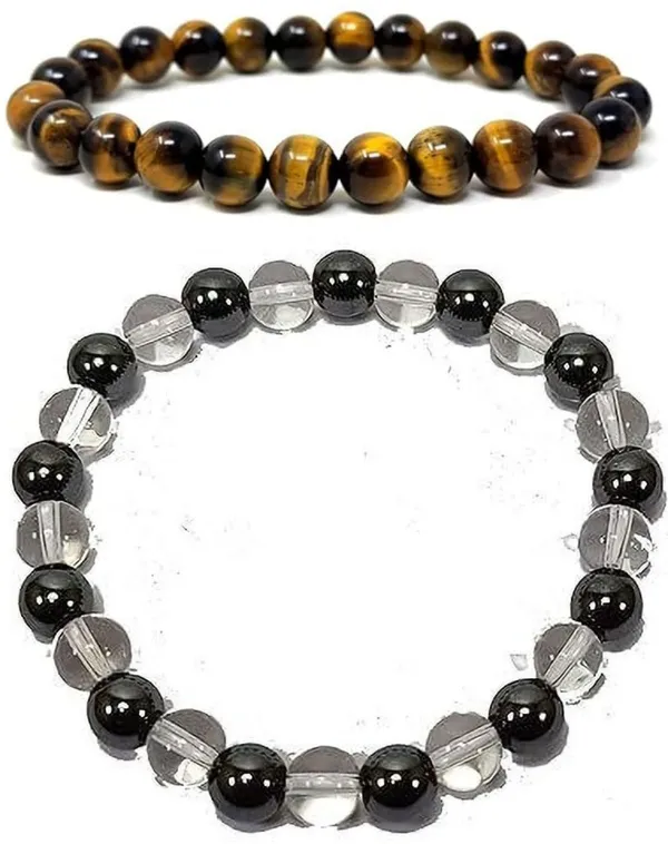 Multiagate_Stone,_Crystal,_Tiger's_Eye_Bracelet_Set_(Pack_of_2)
