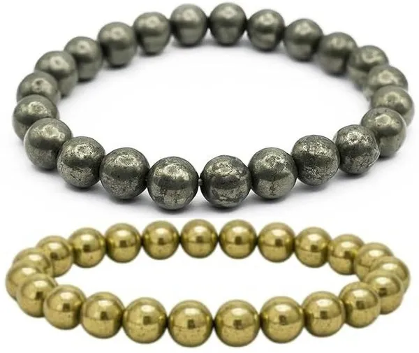 Multiagate_Pyrite,_Stone,_Golden_Pyrite_Bracelet_Set_(Pack_of_2)