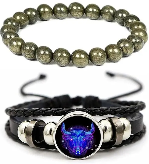 Multiagate_Pyrite,_Crystal,_Leather_Bracelet_Set_(Pack_of_2)
