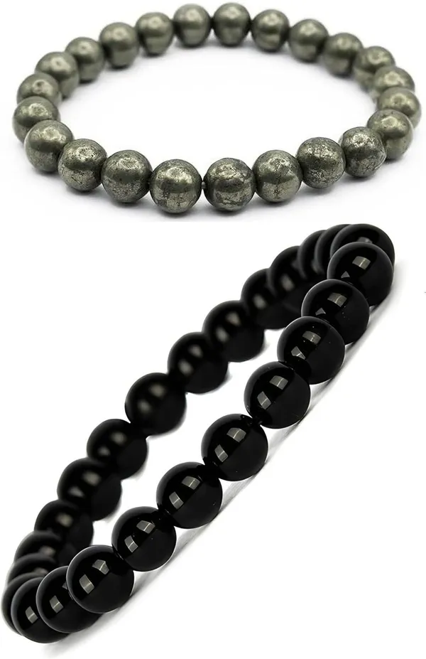 Multiagate_Pyrite_Bracelet_Set_(Pack_of_2)