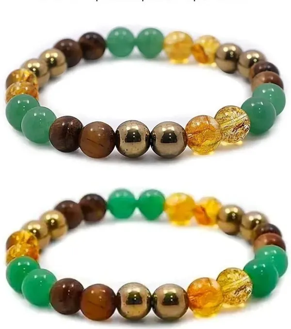 Multiagate_Pyrite,_Green_Aventurine,_Golden_Pyrite,_Tiger's_Eye,_Citrine_Bracelet_Set_(Pack_of_2)