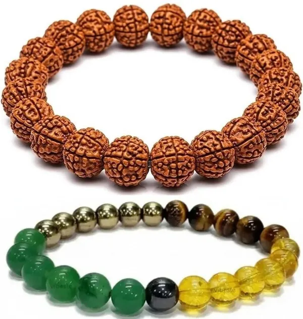 Multiagate_Stone,_Green_Aventurine,_Golden_Pyrite,_Tiger's_Eye,_Citrine_Bracelet_Set_(Pack_of_2)