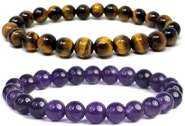 Multiagate_Stone,_Amethyst,_Crystal,_Tiger's_Eye_Bracelet_Set_(Pack_of_2)
