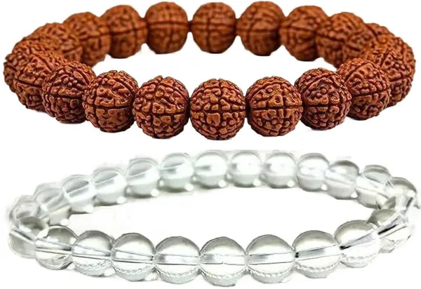 Multiagate_Stone,_Crystal,_Rudraksha,_Clear_Quartz_Bracelet_Set_(Pack_of_2)