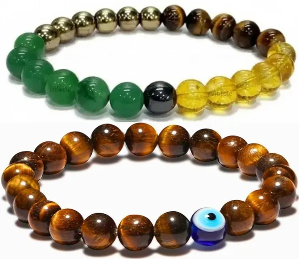 Multiagate_Stone,_Green_Aventurine,_Golden_Pyrite,_Tiger's_Eye,_Citrine_Bracelet_Set_(Pack_of_2)