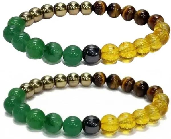 Multiagate_Stone,_Green_Aventurine,_Golden_Pyrite,_Tiger's_Eye,_Citrine_Bracelet_Set_(Pack_of_2)
