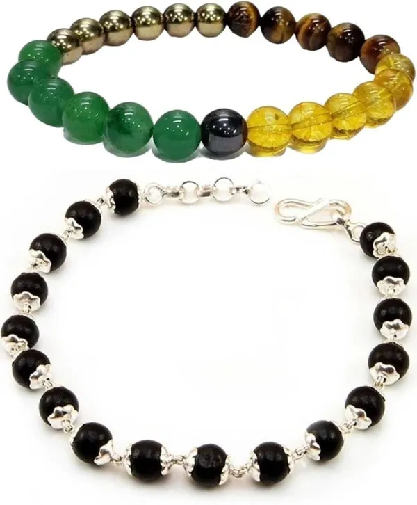 Multiagate_Stone,_Wood,_Alloy_Bracelet_Set_(Pack_of_2)