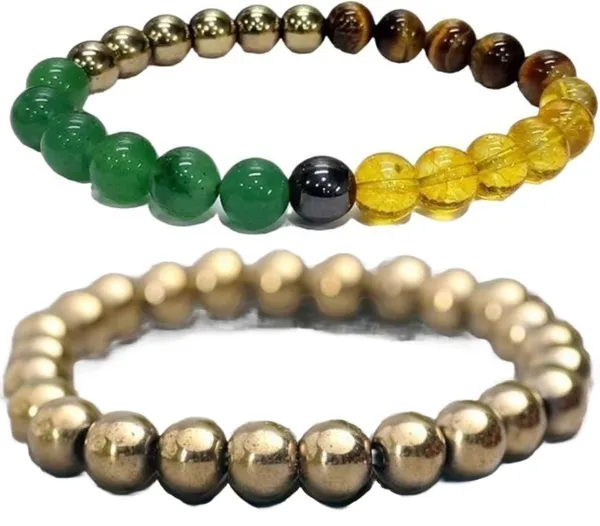 Multiagate_Pyrite,_Stone_Bracelet_Set_(Pack_of_2)