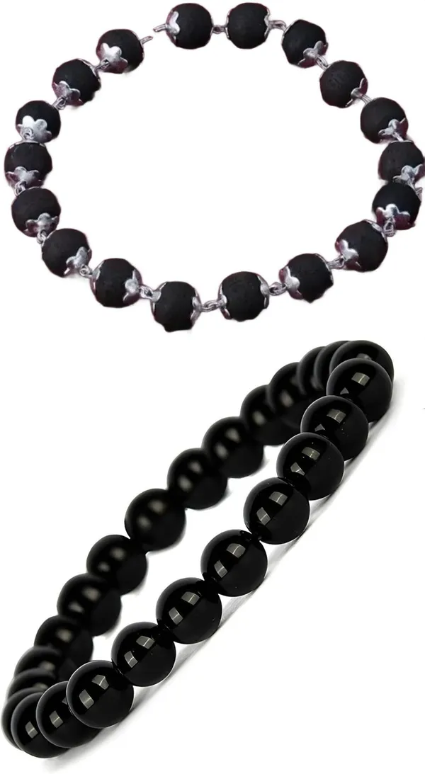 Multiagate_Pyrite,_Wood_Bracelet_Set_(Pack_of_2)
