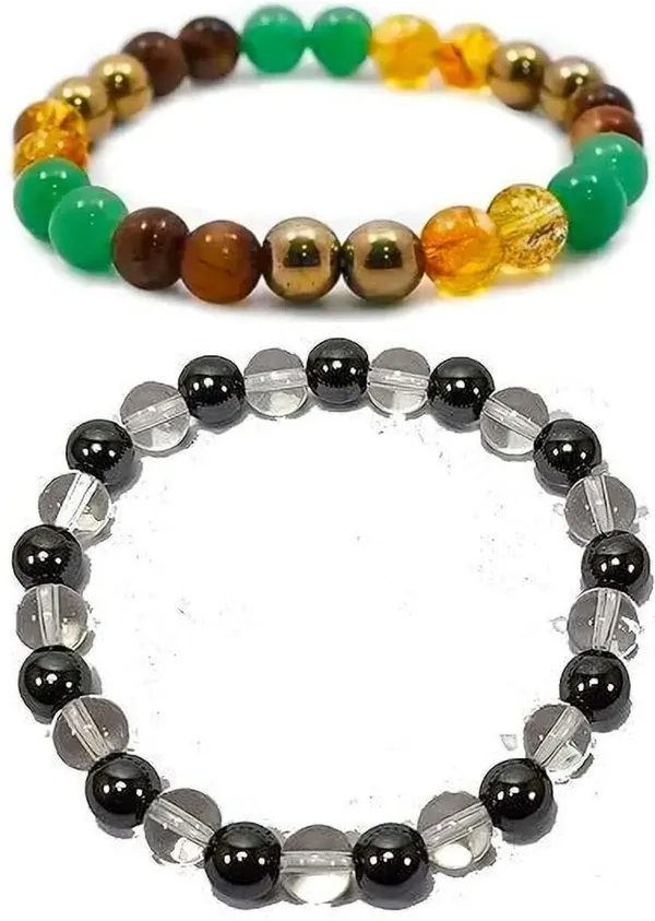 Multiagate_Pyrite,_Green_Aventurine,_Crystal,_Tiger's_Eye,_Citrine_Bracelet_Set_(Pack_of_2)