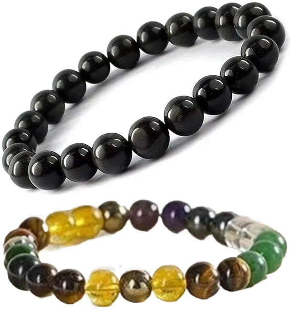 Multiagate_Pyrite,_Hematite,_Green_Aventurine,_Amethyst,_Crystal,_Tiger's_Eye,_Citrine_Bracelet_Set_(Pack_of_2)