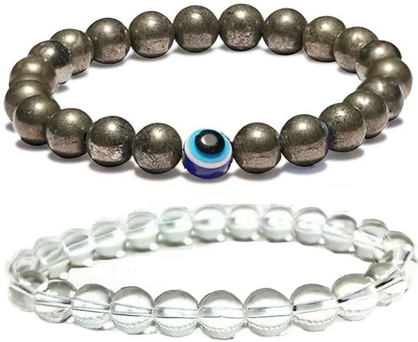 Multiagate_Pyrite,_Stone,_Crystal,_Evil_Eye,_Clear_Quartz_Bracelet_Set_(Pack_of_2)
