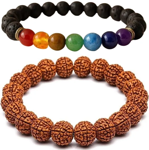 Multiagate_Pyrite,_Stone,_Green_Aventurine,_Amethyst,_Tiger's_Eye,_Lava,_7_Chakra,_Green_Jade_Bracelet_Set_(Pack_of_2)