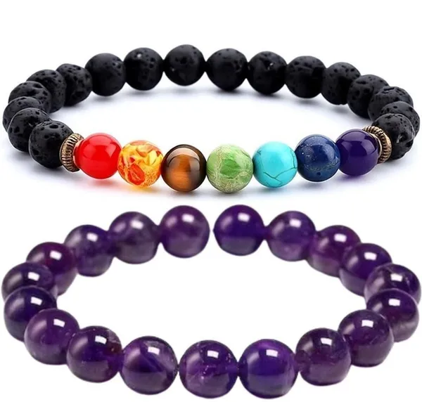 Multiagate_Pyrite,_Stone,_Green_Aventurine,_Amethyst,_Tiger's_Eye,_Citrine,_Turquoise,_7_Chakra,_Green_Jade_Bracelet_Set_(Pack_of_2)