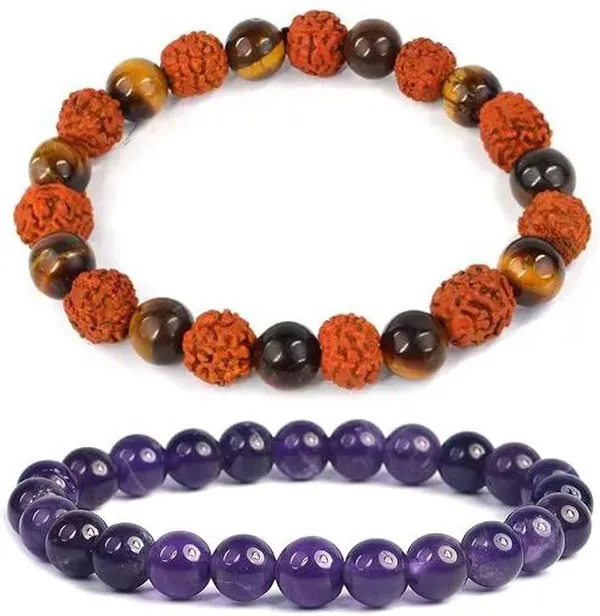 Multiagate_Stone,_Amethyst,_Crystal,_Tiger's_Eye,_Rudraksha_Bracelet_Set_(Pack_of_2)