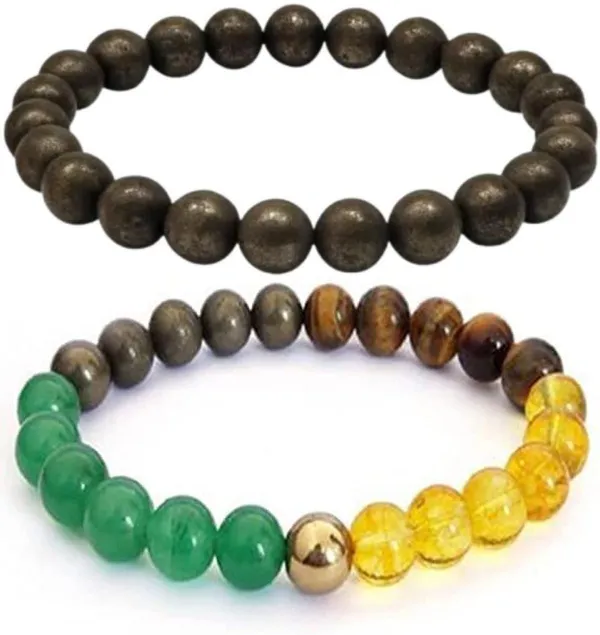 Multiagate_Pyrite,_Crystal_Bracelet_Set_(Pack_of_2)